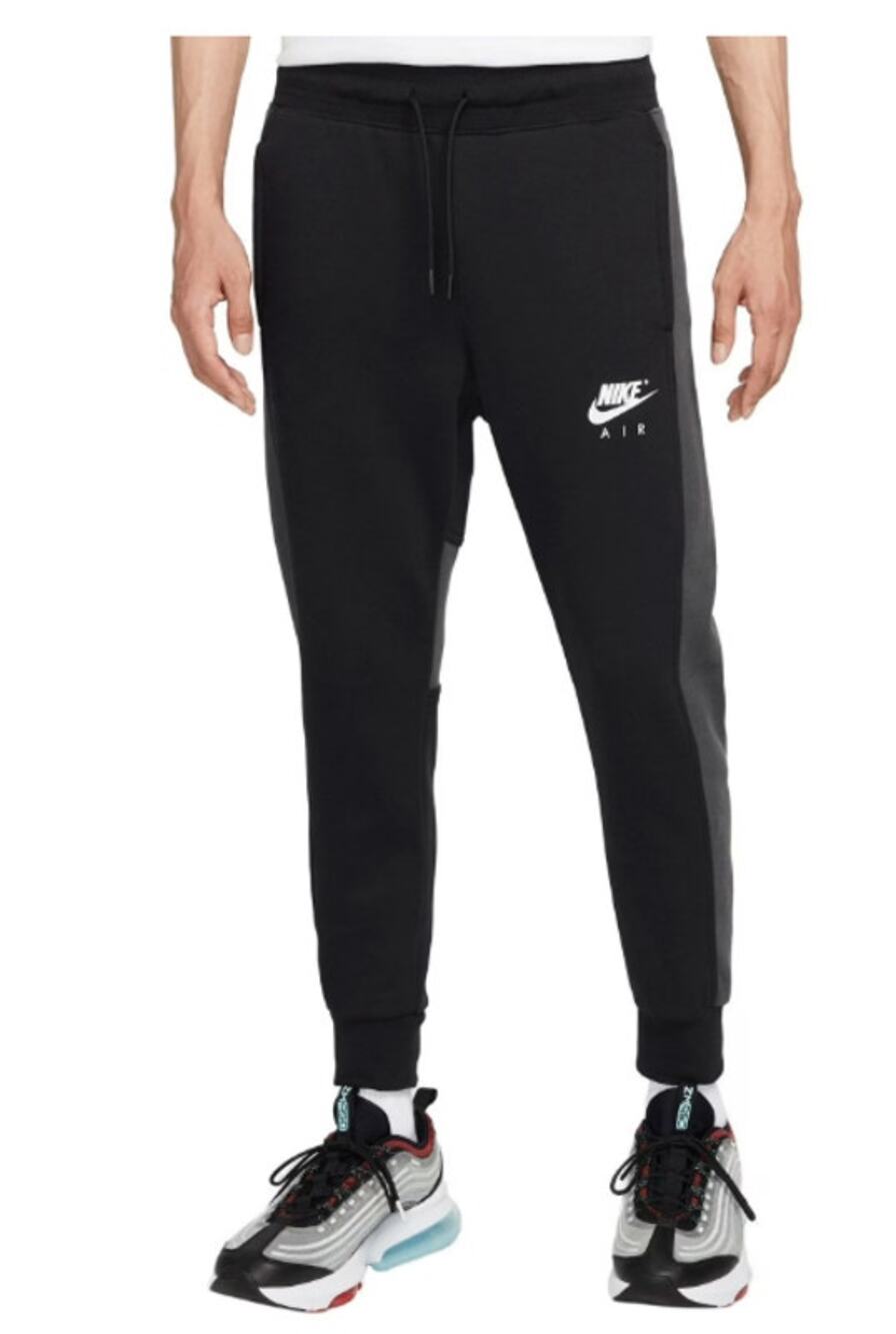 Nike Air Fleece Joggers Dark Grey/Anthracite Paneled Sweatpants Size M